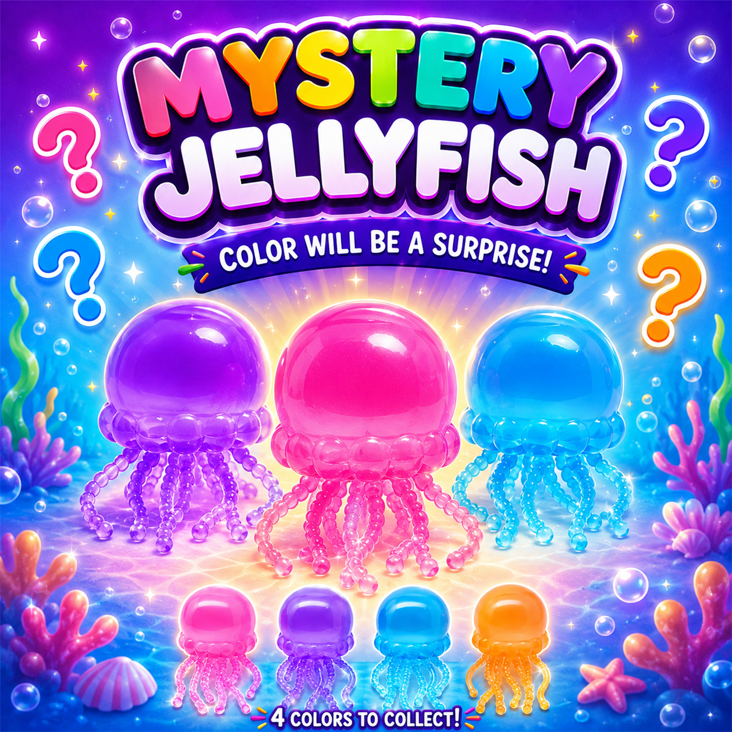 Twilight Squishy Sensory Toys Jellyfish, 3PK - Gallery 9