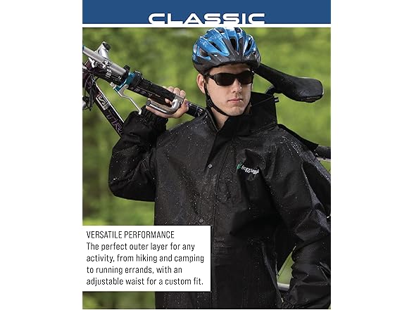 FROGG TOGGS Mens Rain Jacket (L) Black