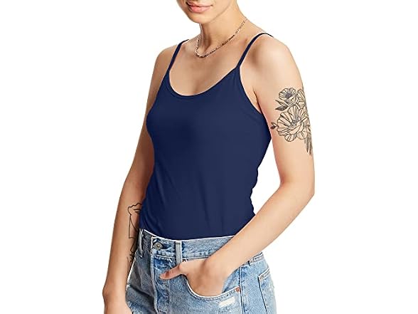 Hanes Women (XXL) Stretch Cotton Built-in Shirt