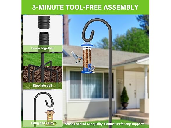 Gientan Shepherds Hooks for Outdoor