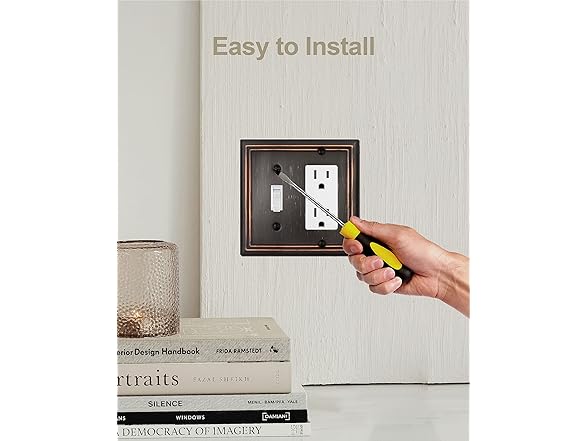 Metal Combo Switch Wall Plate 4-Pack