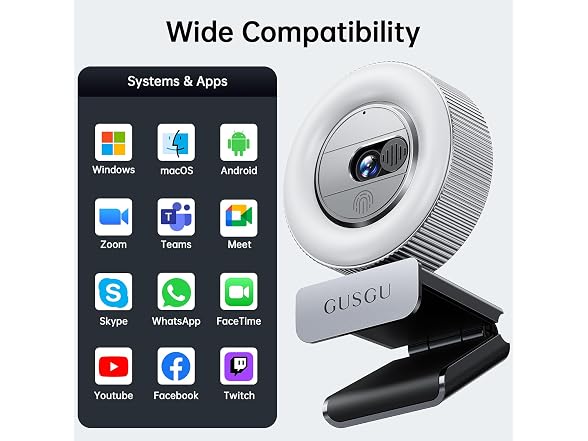 GUSGU 2K QHD Webcam