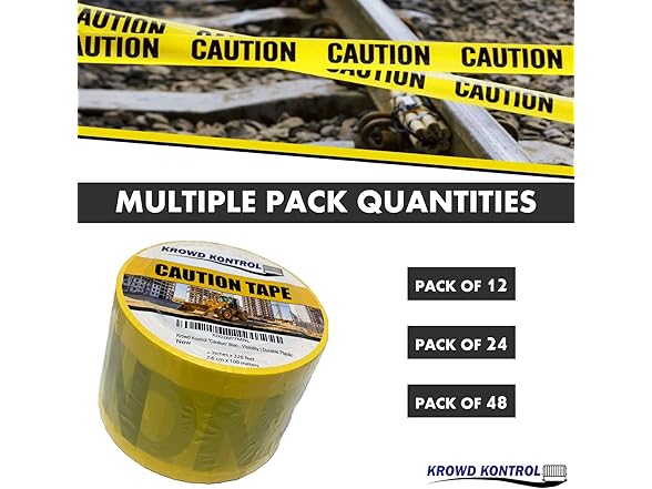 Krowd Kontrol Caution Tape 328ft 3"