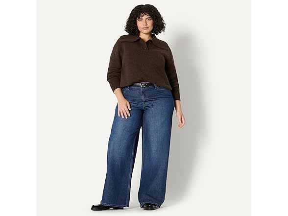 Amazon Essentials Women Relaxed-fit Button Sweater