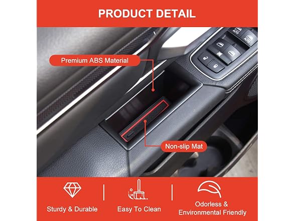 4Pcs for Ram 1500 Door Side Organizer Tray