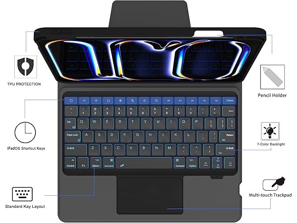 ROOFEI 2024 iPad Pro 11-inch (M4) Case