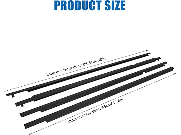 AceRide Weatherstrip, Window Moulding Trim Sea