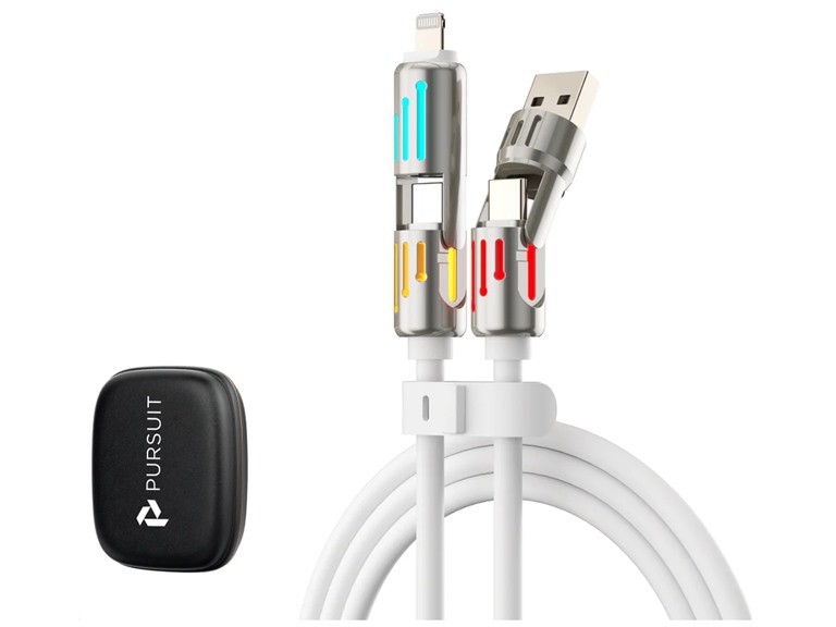 Pursuit CHA1-011-1-2pk Pursuit 240W 4-in-1 Cable (Whi