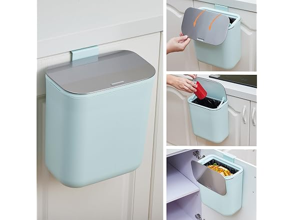 Compost Bin Kitchen for Countertop Green