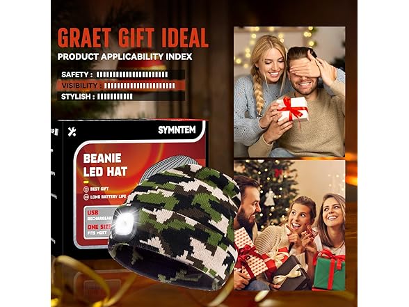 SYMNTEM Gifts for Men, Unisex Beanie Hat