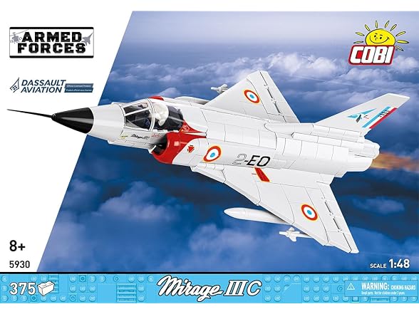 COBI Armed Forces Mirage III C Plane, 375 Pieces