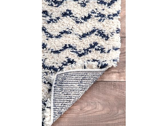 nuLOOM Cuellar Chevron Shag Rug 4x6