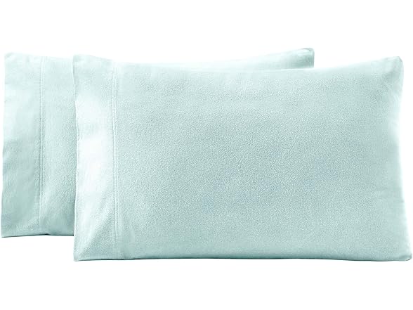 Superior Solid Flannel Cotton Pillowcases, Pillow Case 2Pk