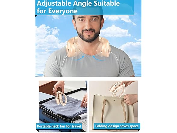 Neck Fan with Mist,Portable Neck Fans