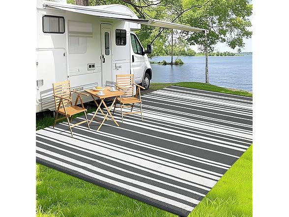 GarveeHome Outdoor Rug Mat for Patio, 9'x12'