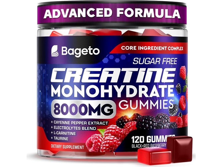 Bageto BC075525090162 Creatine Complex Gummies(Raspb