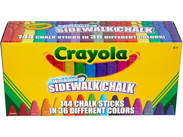 Crayola 144ct Washable Sidewalk Chalk