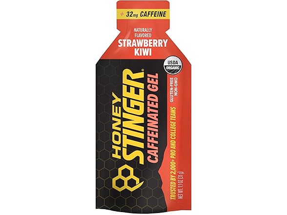 24PK Honey Stinger Strawberry Kiwi Energy Gel