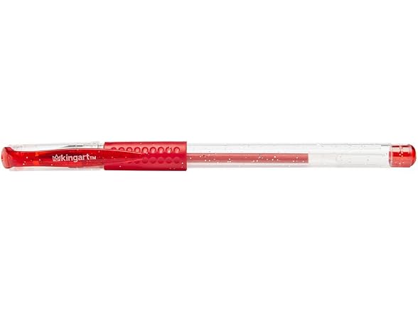 KINGART 400-12 Comfort Grip Gel Pens, Set of 12