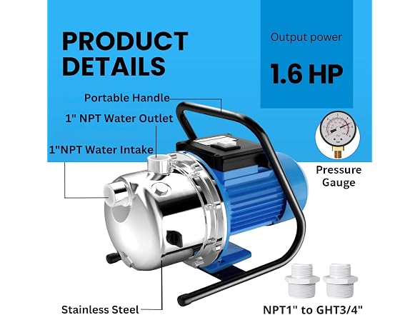 FOTING BC1605826067094 Shallow Well Pump
