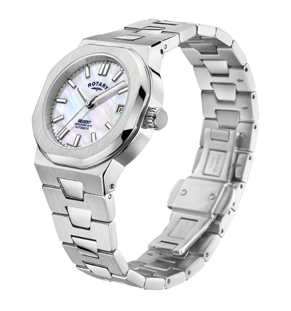 Rotary Regent Ladies Automatic Watch- Choose Color - Gallery 6