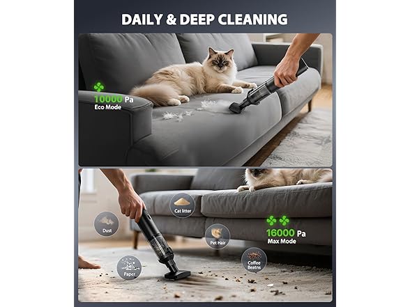 Voice-tank Cordless Handheld Vacuum