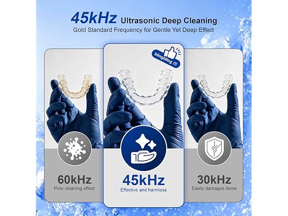 Newelkin Ultrasonic Retainer Cleaner Black