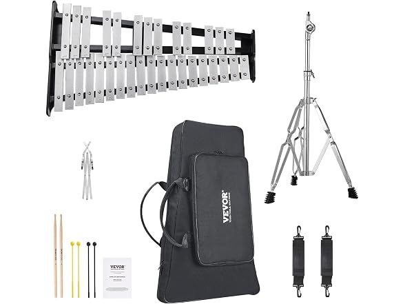 VEVOR 32 Note Glockenspiel Xylophone Bell Kit