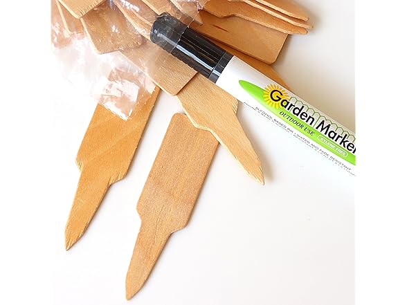 Garden Marker Outdoor Wooden Plant Label