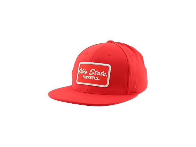 ZHATS Standard NCAA Officially Licensed Fitted Hat M15Z Brick , Medium,Ohio State Buckeyes