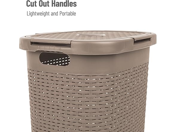 Laundry Hamper 60L 2pk Tan