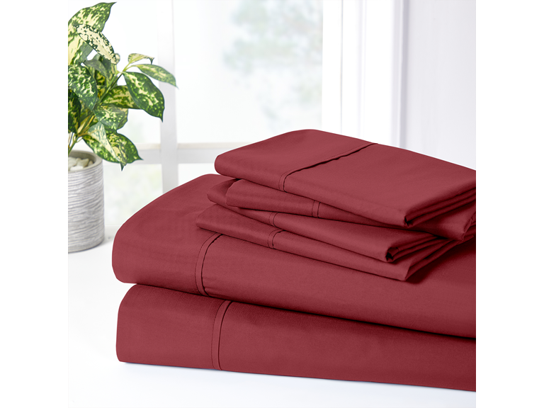 Bibb Home 2000 Count 6-Piece Bamboo Sheet Set with Suregrip