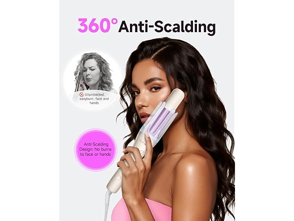 Rotating Curling Iron with 3 Temp