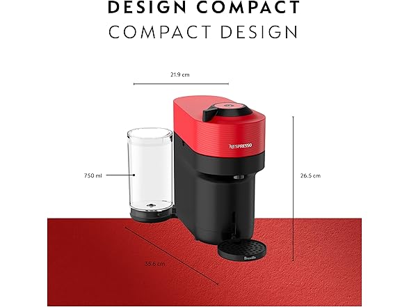 Nespresso Vertuo Pop+ Coffee and Espresso Maker by Breville (S&D)