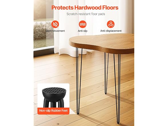 Hairpin Table Legs 36 in Black Set of 4 Desk