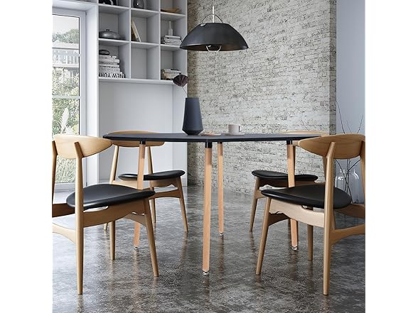 FurnitureR 31.5 Inch Square Dining Table