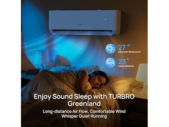 TURBRO 12K BTU Ductless Mini Split Inverter AC