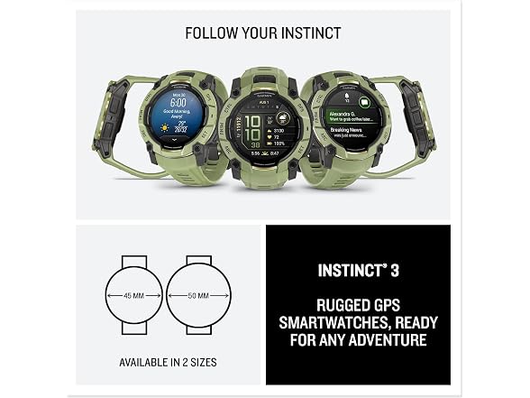 Garmin Instinct 3-50 mm, Rugged Outdoor