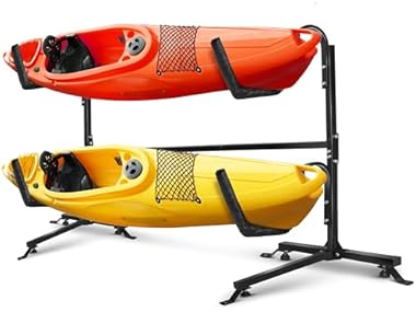 $69.99, Was $137.99, 49% Off! Yes4All 175 lbs Storage Freestanding Double Kayak Rack dealfomo