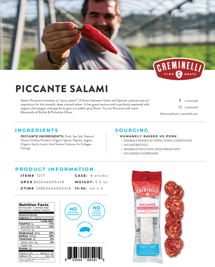 Creminelli Classic Salami 4 Pack - Gallery 16