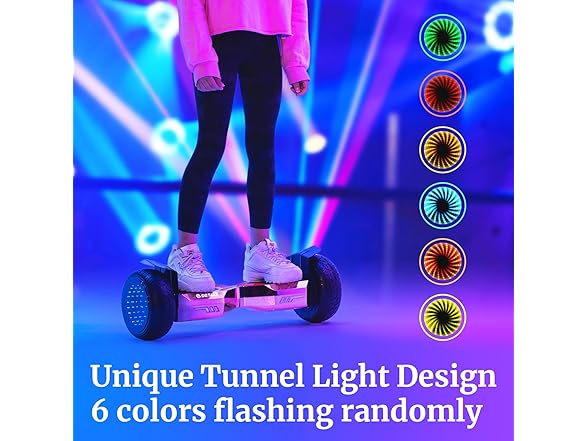 Gotrax E5 Hoverboard with LED 8.5" Offroad Tires, Music Spea (Open Box)