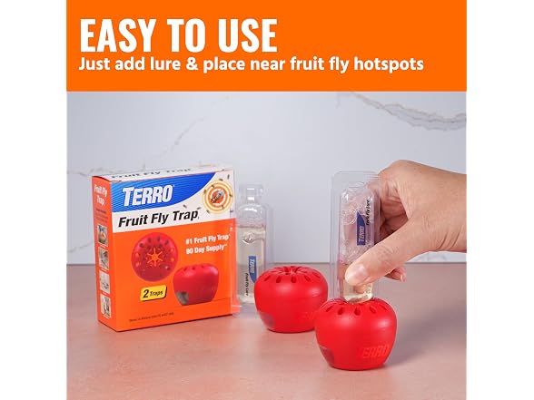 TERRO GAR-02 TERRO Fruit Fly Trap 4-Pack