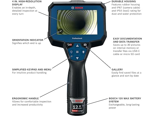 Bosch GIC4-23C BOSCH GIC4-23C 12V Max Connected 5 Ft. Handhe
