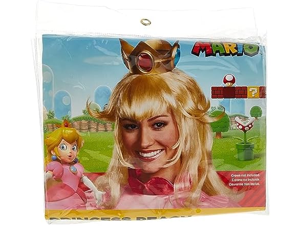 Nintendo Mario Princess Peach Wig