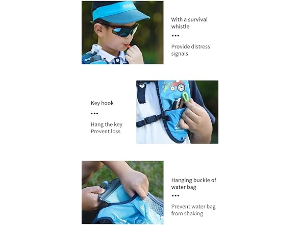 Kugoa Kids Hydration Backpack 750mL Bladder