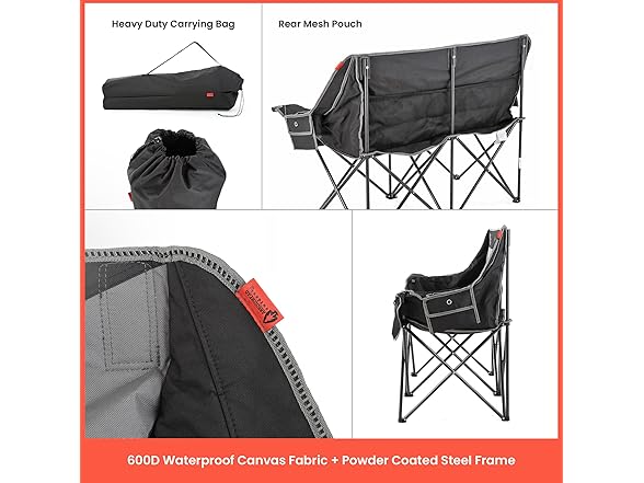 ARROWHEAD OUTDOOR 57" Wide Duo Heated Loveseat