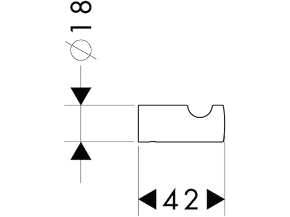 Hansgrohe 40511000 Logis Hook Chrome