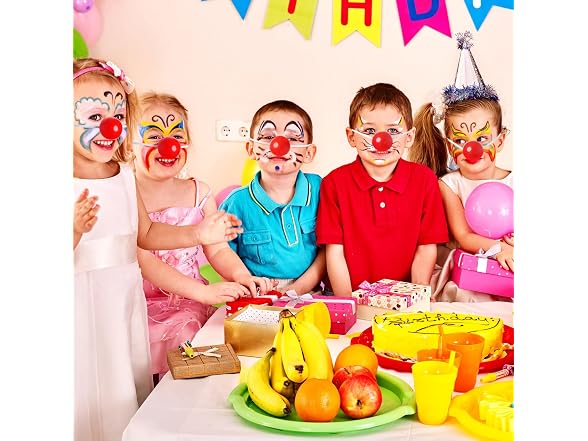 TOYANDONA 5Pcs Light Up Clown Noses (4.5*3.5cm)