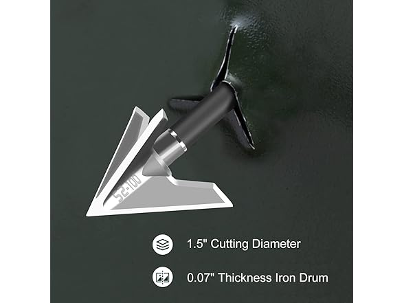 JIANZD 6 Pack Hunting Broadhead Tips