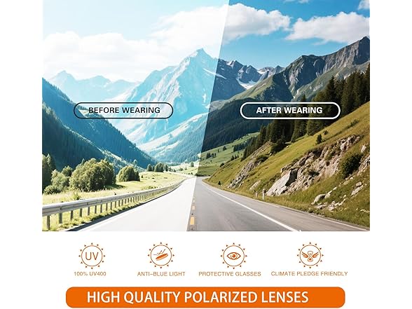 suoso Sports Polarized Sunglasses for Men